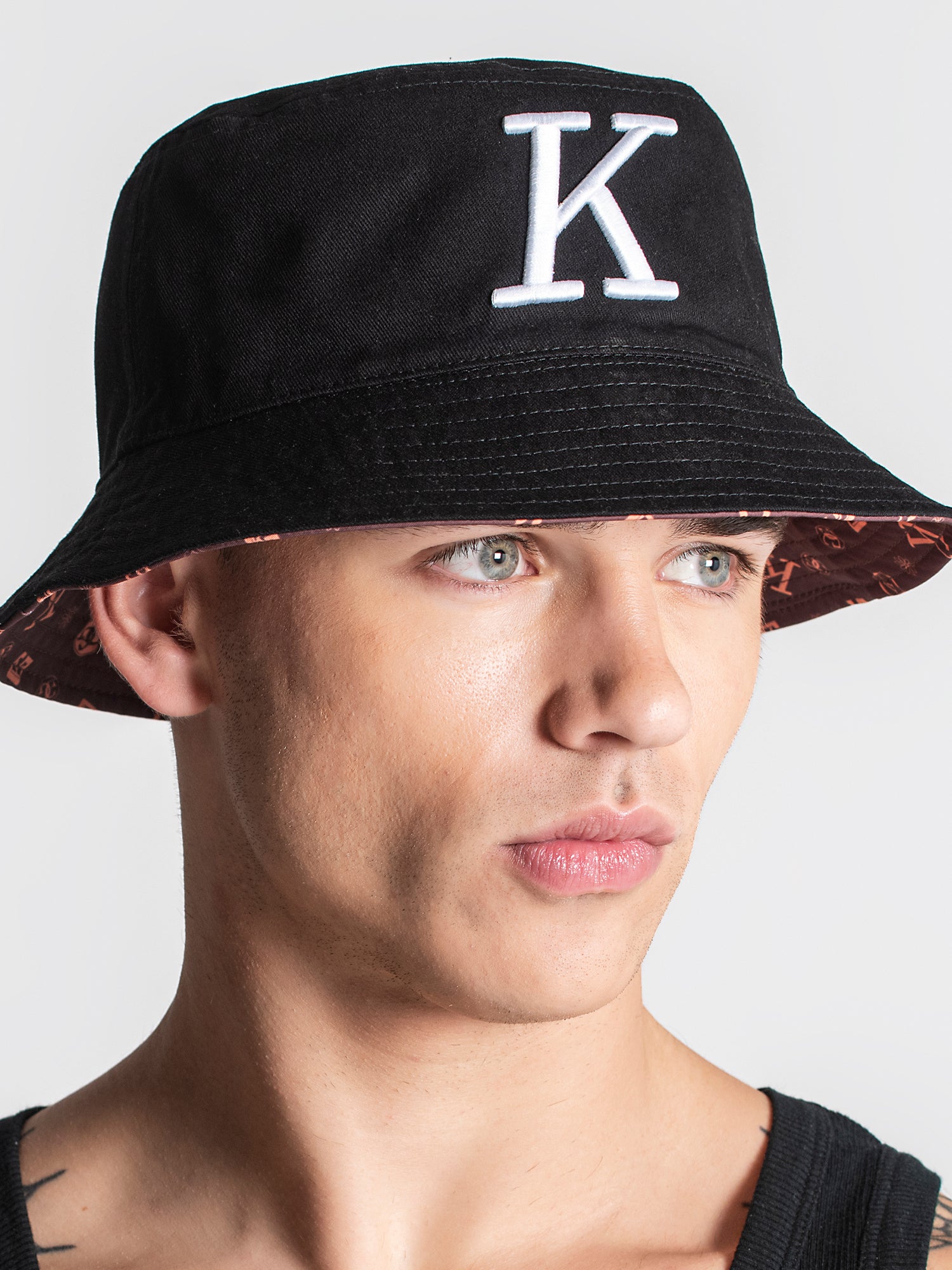 Black K Bucket Hat