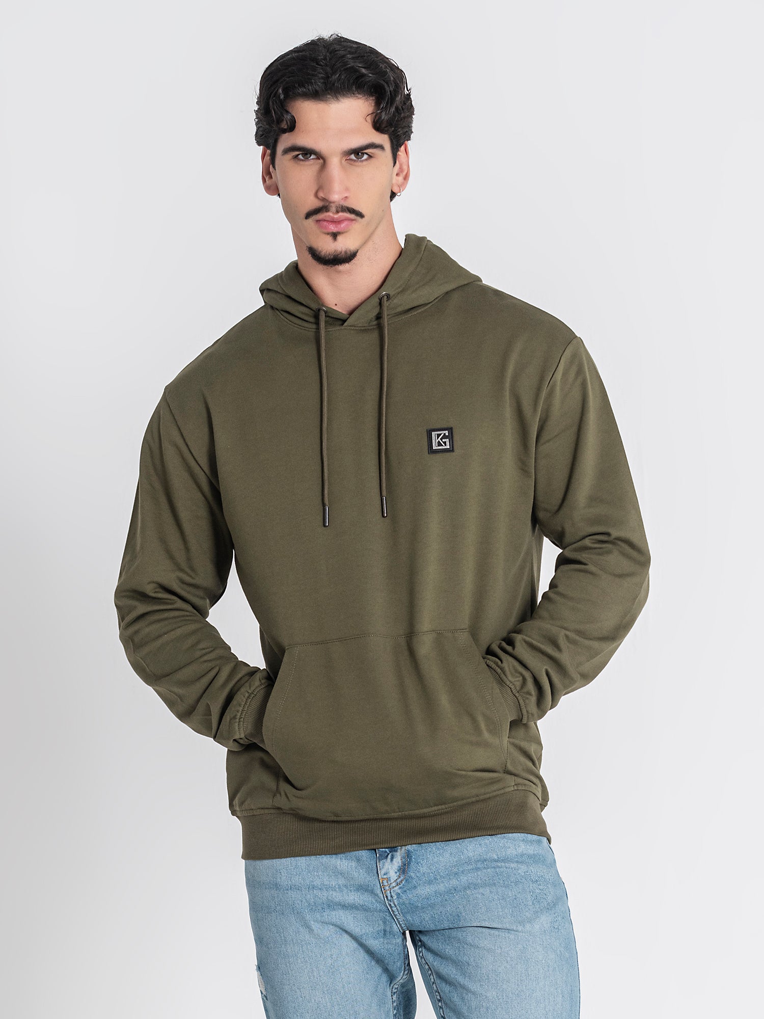 Army Green GK Plaque Hoodie