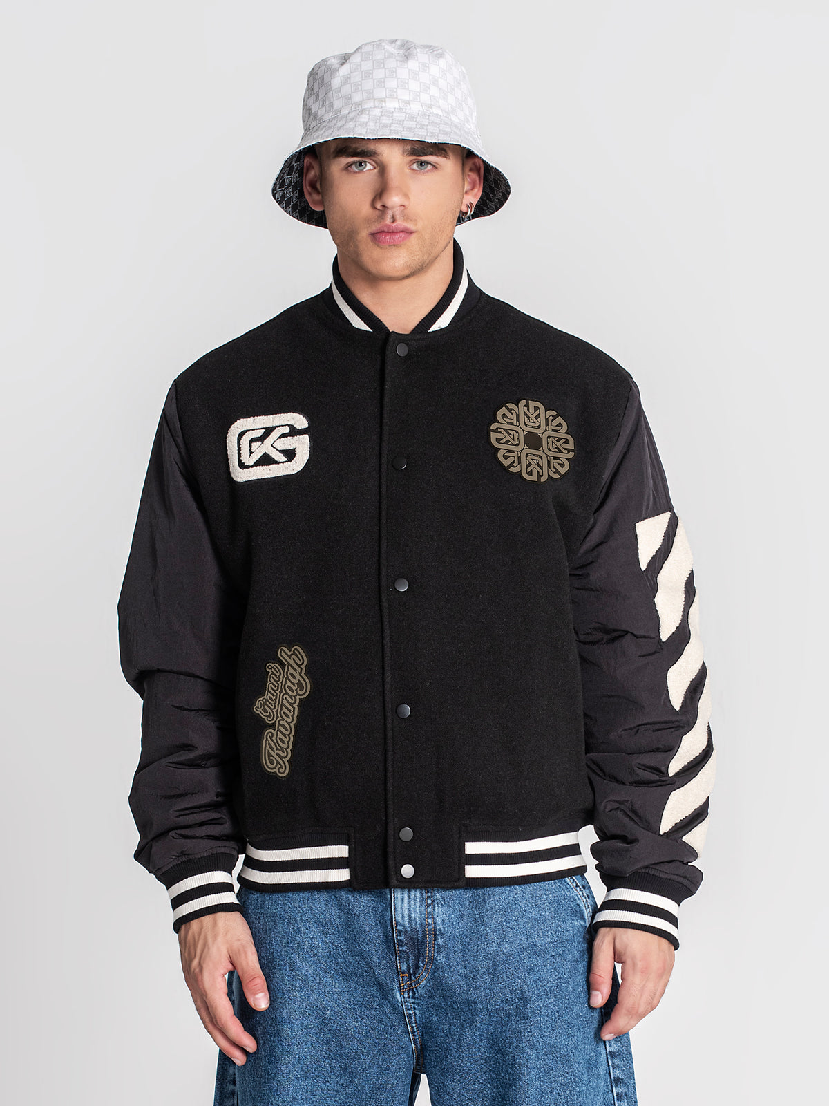 bombers / Black Patches Bomber Jacket