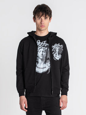 zip jackets / Black Medusa Hoodie Jacket