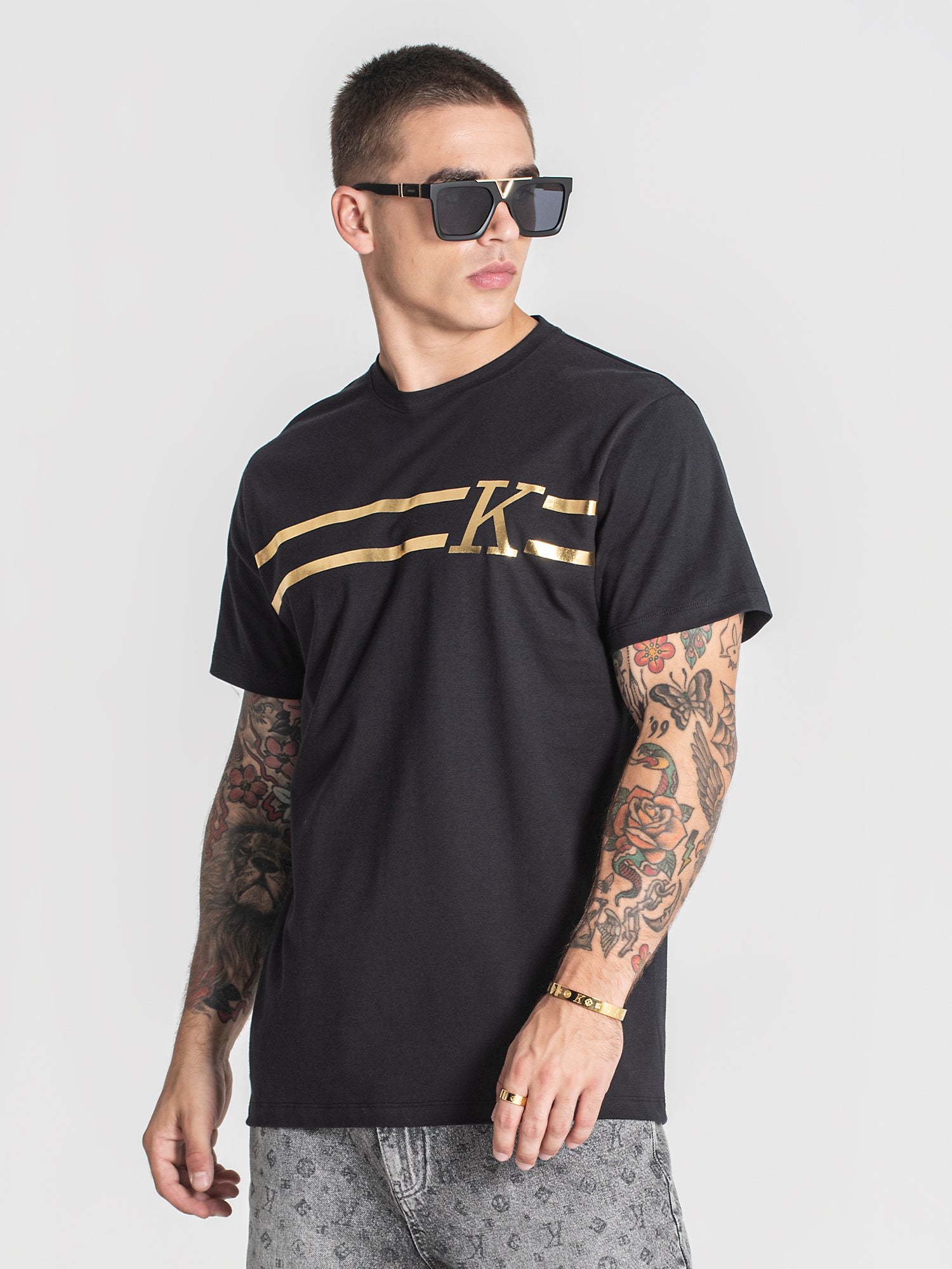 Black K Foil Tee