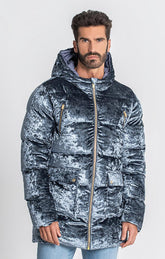 puffers / Grey Sheen Puffer Coat