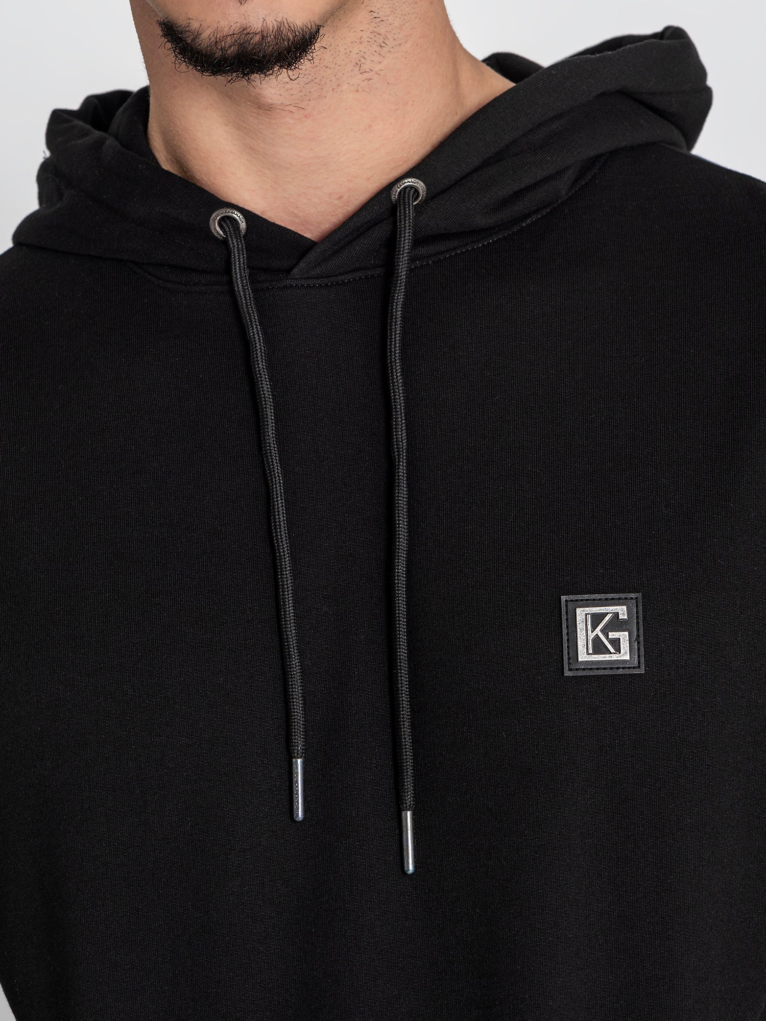 hoodies / Black GK Plaque Hoodie