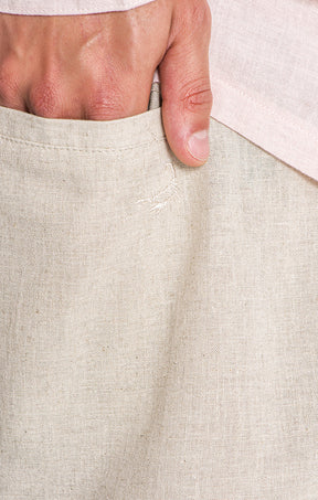 pants / Beige Linen Pants