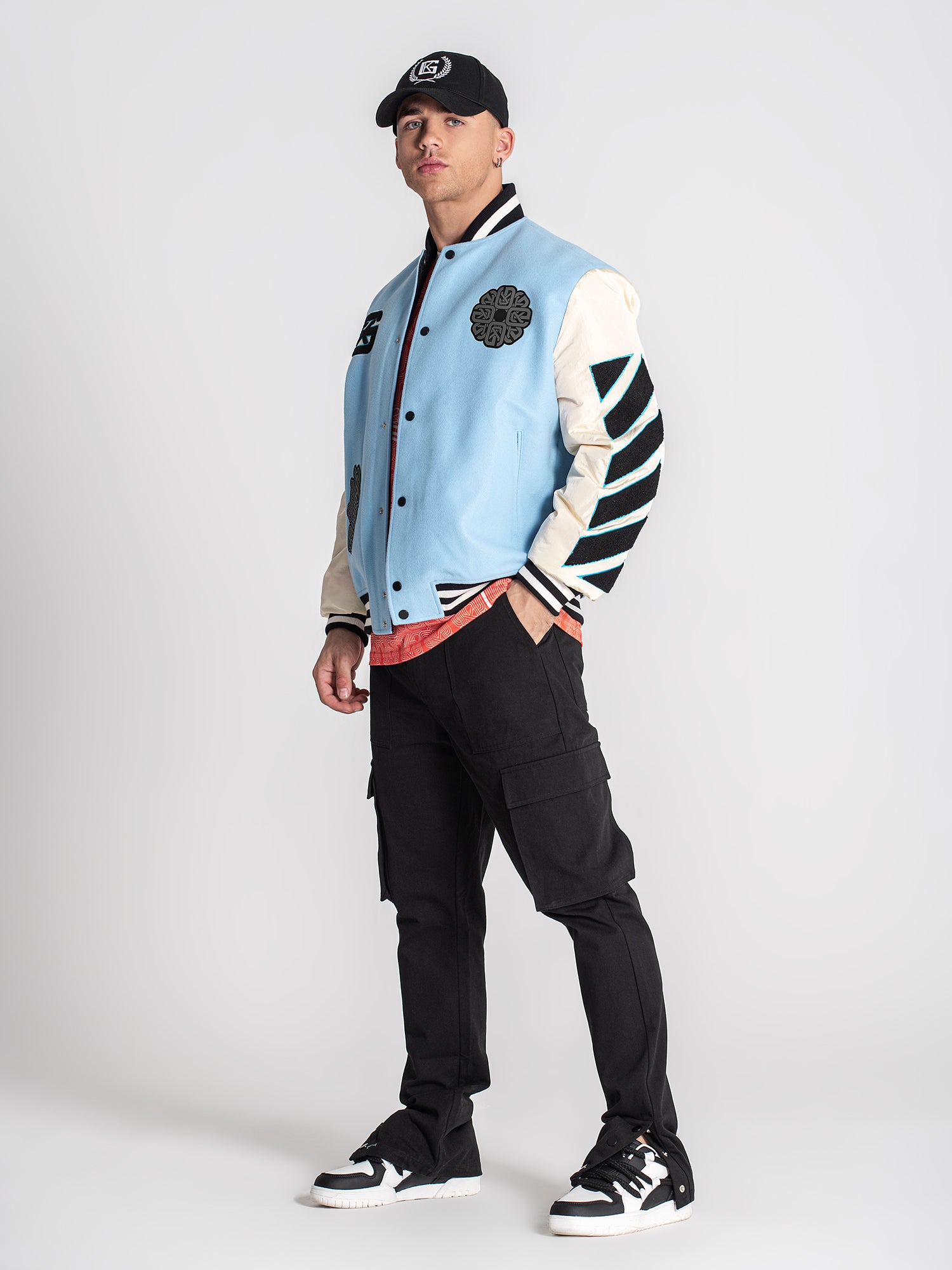 bombers / Blue Patches Bomber Jacket