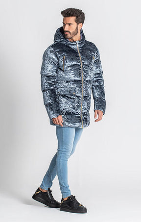 puffers / Grey Sheen Puffer Coat