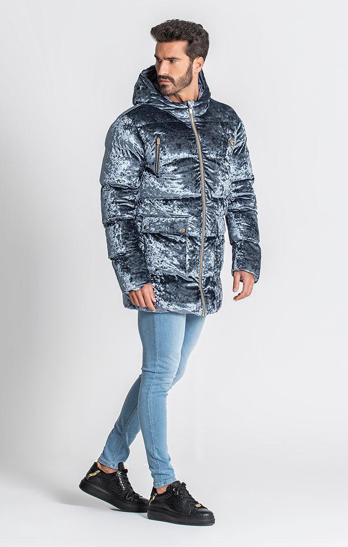 puffers / Grey Sheen Puffer Coat