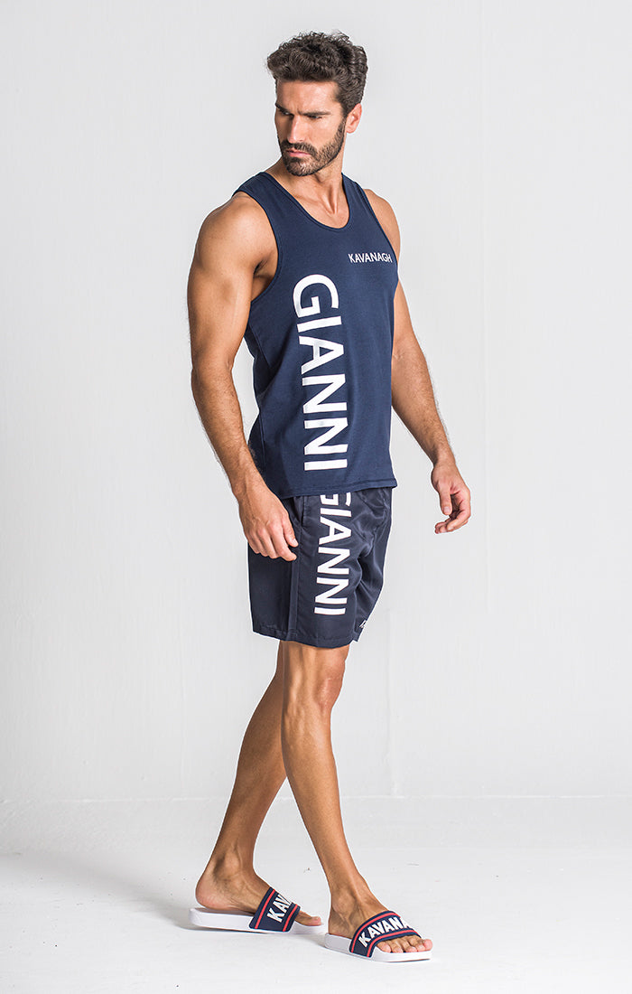 tank tops / Navy Blue Dimension Tanktop