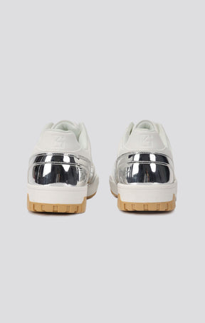 Silver Luxe Track Sneakers