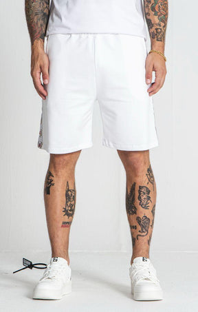 shorts / White Retro Shorts