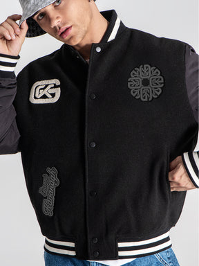 bombers / Black Patches Bomber Jacket