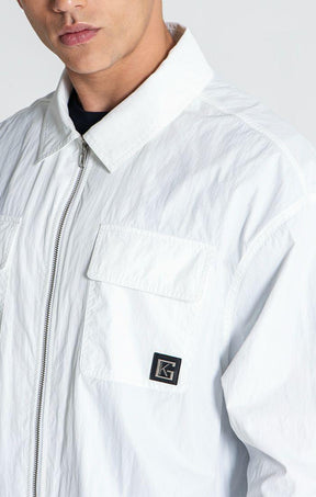 shirts / White Utilitary Overshirt