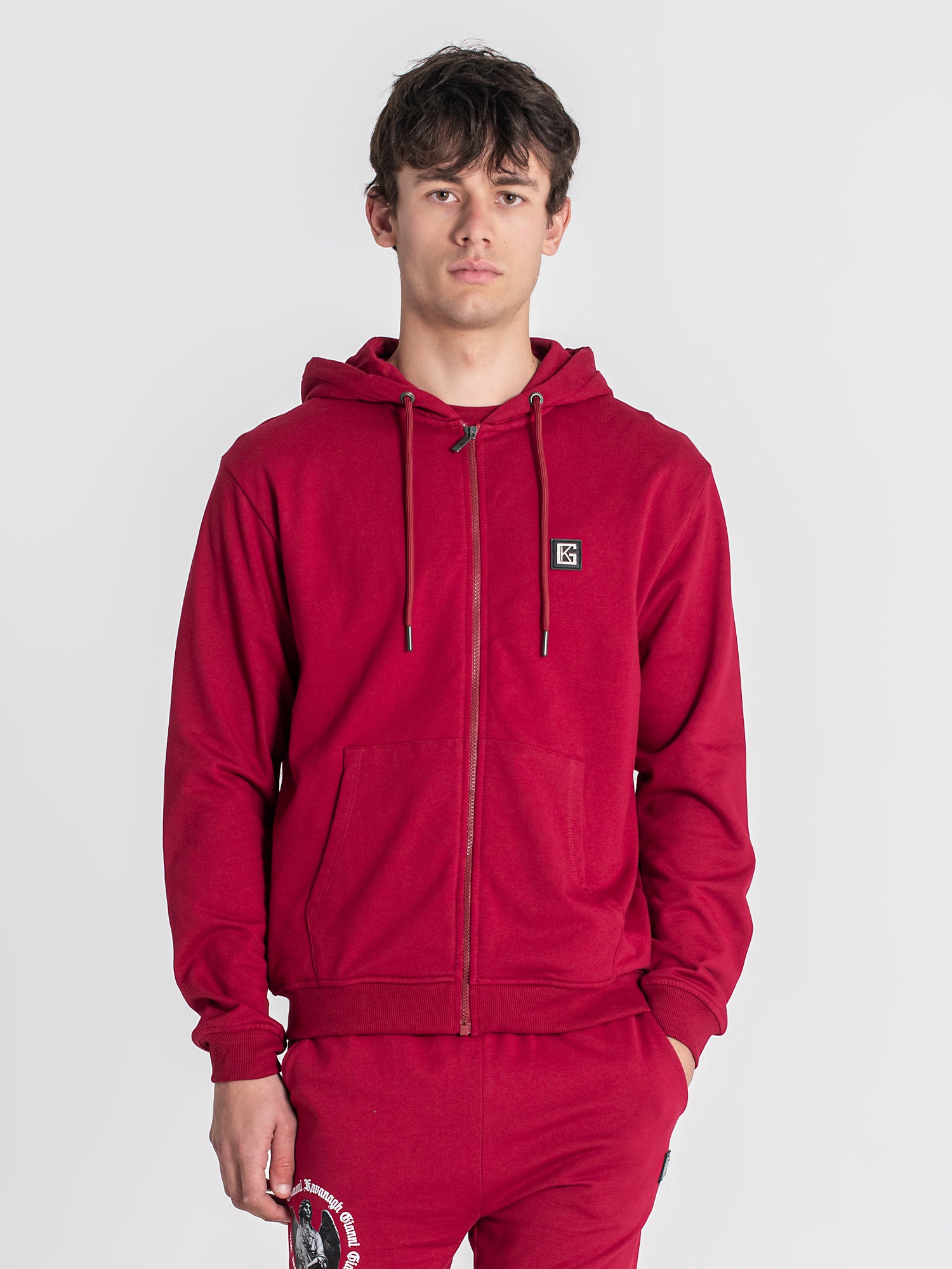 Burgundy Saint Hoodie Jacket