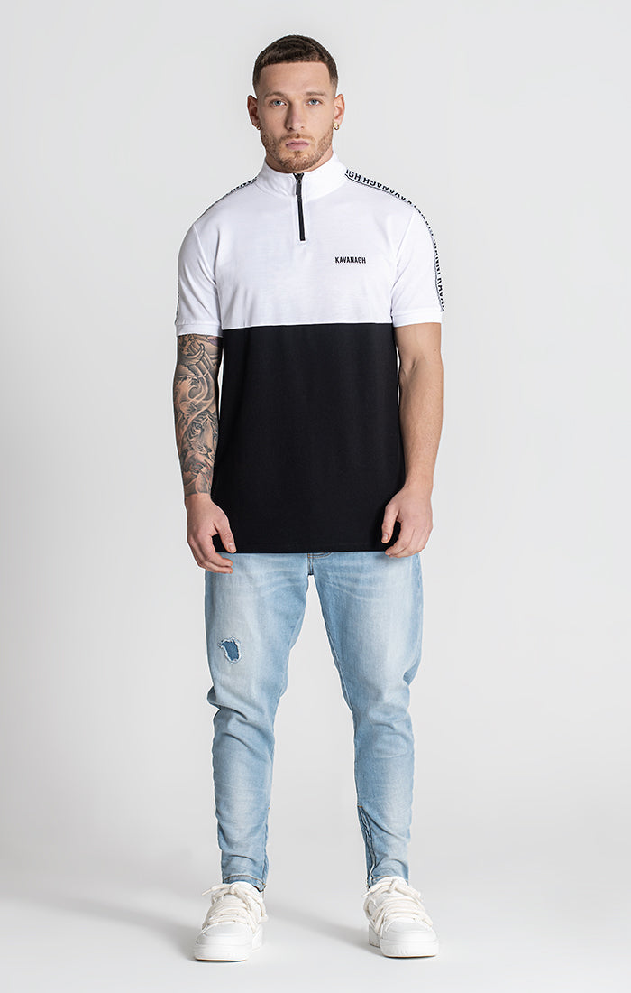 Black Partition Polo