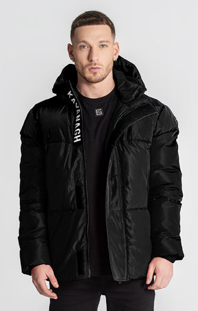 Black Sauce Puffer Jacket