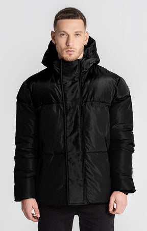 Black Sauce Puffer Jacket