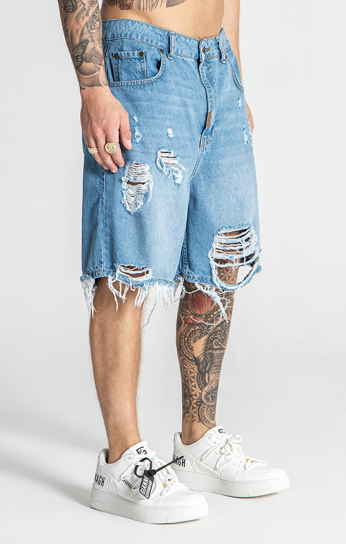 Light Blue Fashion Killer Denim Shorts