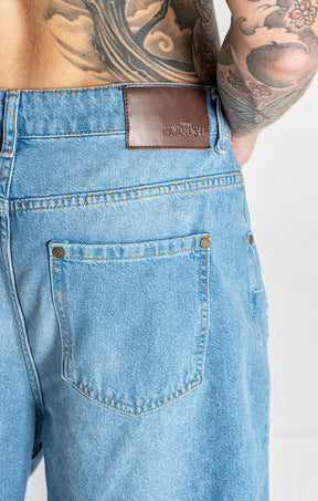 Light Blue Fashion Killer Denim Shorts