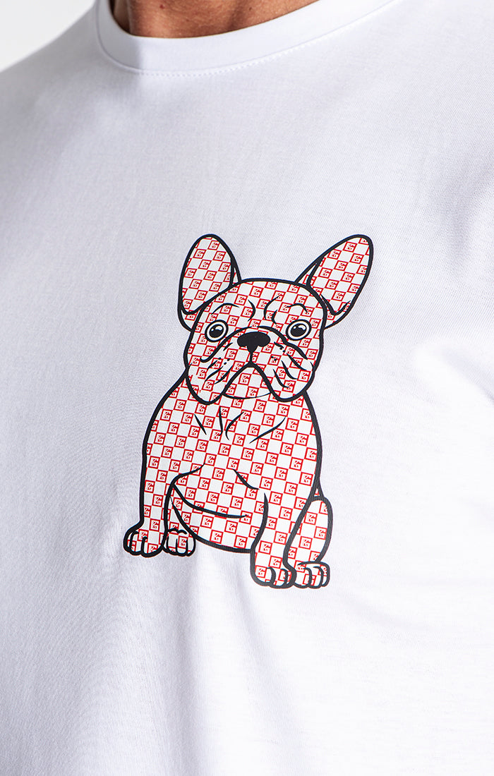 White Anniversary Doggy Tee