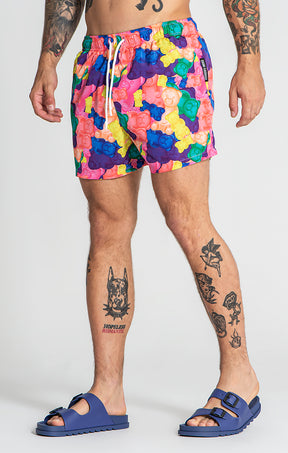 Multicolor Gummy Swimshorts